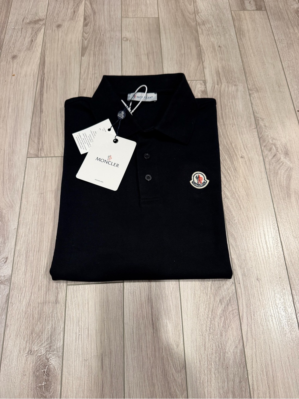 Moncler Black Men's Classic Logo Polo